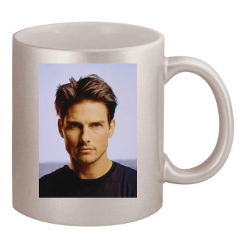 Tom Cruise 11oz Metallic Silver Mug