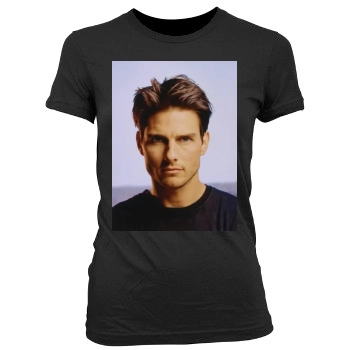 Tom Cruise Women's Junior Cut Crewneck T-Shirt