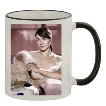 Elizabeth Hurley 11oz Colored Rim & Handle Mug