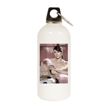 Elizabeth Hurley White Water Bottle With Carabiner