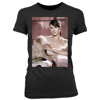 Elizabeth Hurley Women's Junior Cut Crewneck T-Shirt