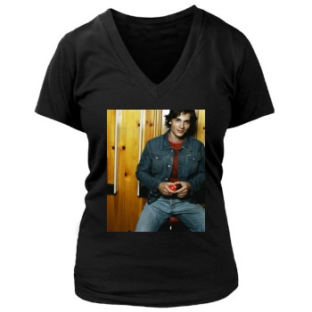 Tom Welling Women's Deep V-Neck TShirt