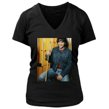 Tom Welling Women's Deep V-Neck TShirt