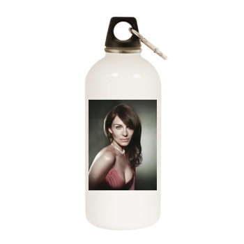 Elizabeth Hurley White Water Bottle With Carabiner