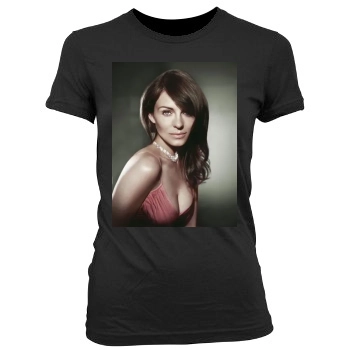 Elizabeth Hurley Women's Junior Cut Crewneck T-Shirt