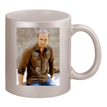 Kevin Costner 11oz Metallic Silver Mug