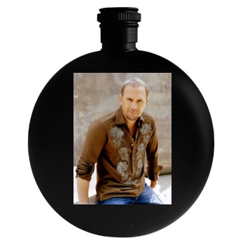 Kevin Costner Round Flask