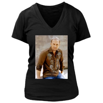 Kevin Costner Women's Deep V-Neck TShirt