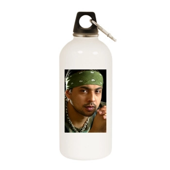 Sean Paul White Water Bottle With Carabiner