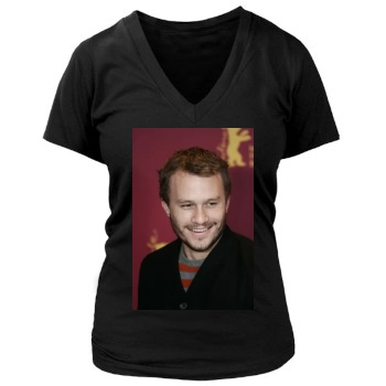 Heath Ledger Women's Deep V-Neck TShirt