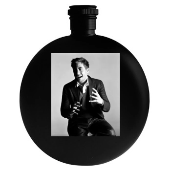 Jake Gyllenhaal Round Flask