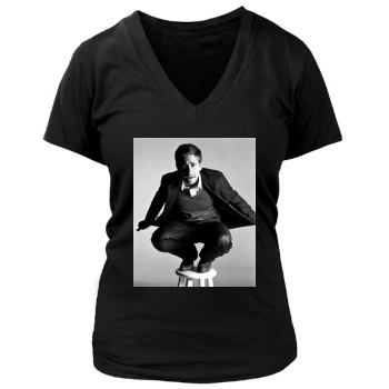 Jake Gyllenhaal Women's Deep V-Neck TShirt