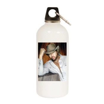 Toby Keith White Water Bottle With Carabiner