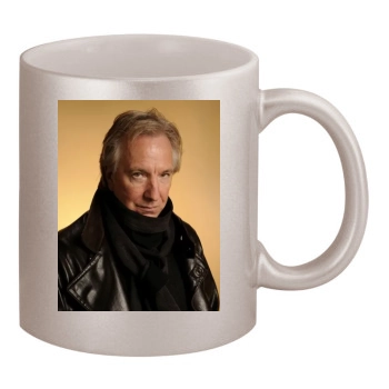 Alan Rickman 11oz Metallic Silver Mug