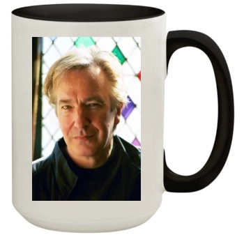 Alan Rickman 15oz Colored Inner & Handle Mug