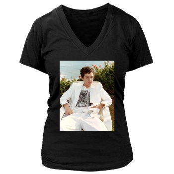 Shia LaBeouf Women's Deep V-Neck TShirt