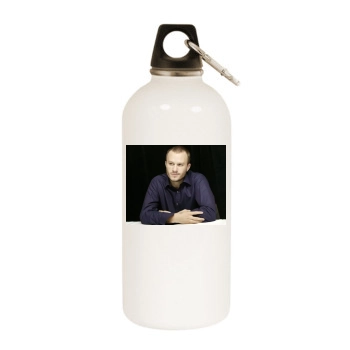 Heath Ledger White Water Bottle With Carabiner