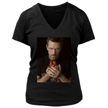 Hugh Laurie Women's Deep V-Neck TShirt