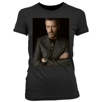 Hugh Laurie Women's Junior Cut Crewneck T-Shirt