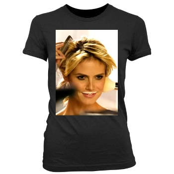 Heidi Klum Women's Junior Cut Crewneck T-Shirt