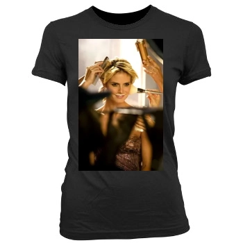 Heidi Klum Women's Junior Cut Crewneck T-Shirt