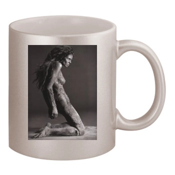 Heidi Klum 11oz Metallic Silver Mug