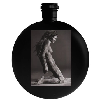 Heidi Klum Round Flask