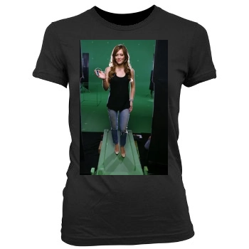 Hilary Duff Women's Junior Cut Crewneck T-Shirt