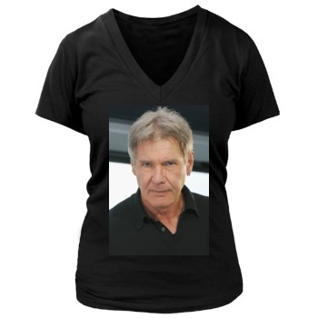 Harrison Ford Women's Deep V-Neck TShirt