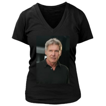 Harrison Ford Women's Deep V-Neck TShirt