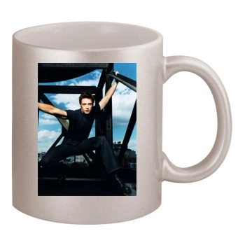 Hugh Jackman 11oz Metallic Silver Mug