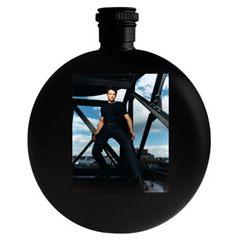 Hugh Jackman Round Flask