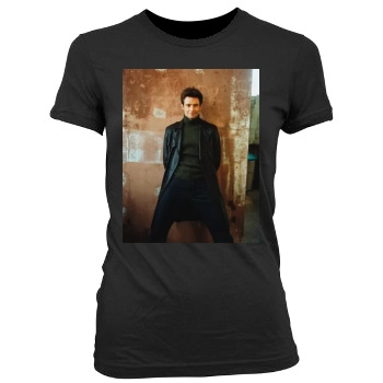 Hugh Jackman Women's Junior Cut Crewneck T-Shirt