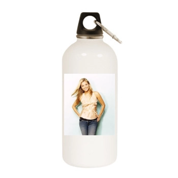 Holly Valance White Water Bottle With Carabiner