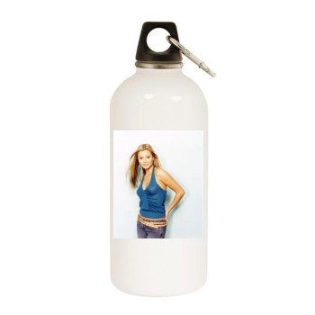 Holly Valance White Water Bottle With Carabiner