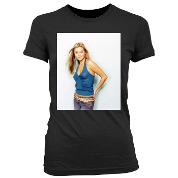 Holly Valance Women's Junior Cut Crewneck T-Shirt