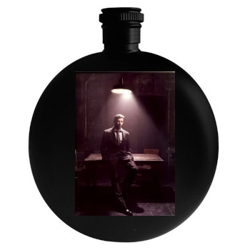 Hugh Jackman Round Flask