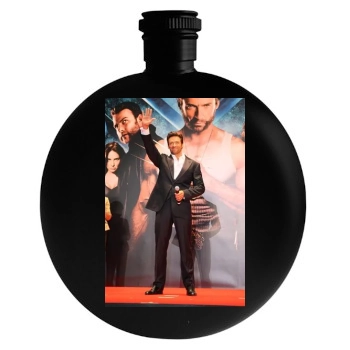 Hugh Jackman Round Flask