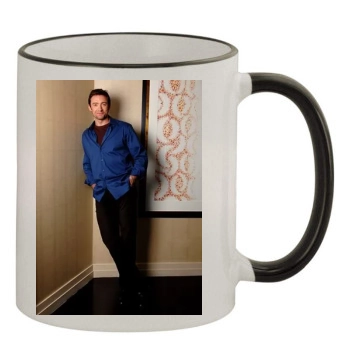 Hugh Jackman 11oz Colored Rim & Handle Mug