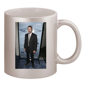 Hugh Laurie 11oz Metallic Silver Mug