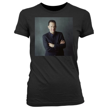 Tom Hanks Women's Junior Cut Crewneck T-Shirt