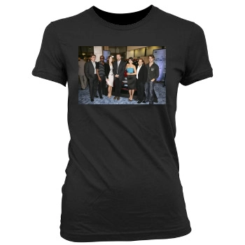 Hugh Laurie Women's Junior Cut Crewneck T-Shirt