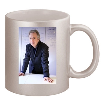 Alan Rickman 11oz Metallic Silver Mug