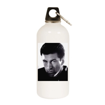 Alec Baldwin White Water Bottle With Carabiner