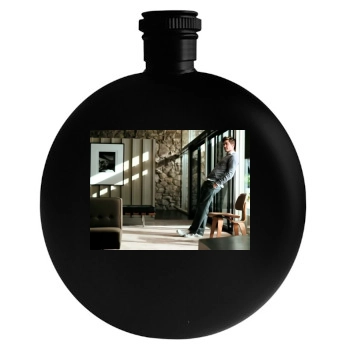 Jake Gyllenhaal Round Flask