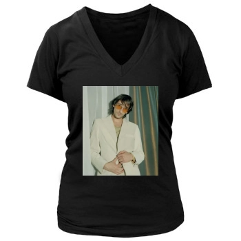 Adrien Brody Women's Deep V-Neck TShirt