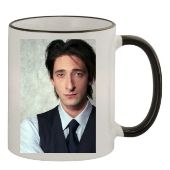 Adrien Brody 11oz Colored Rim & Handle Mug