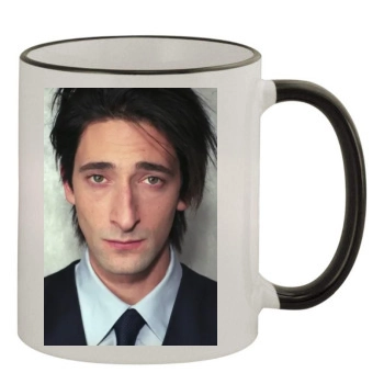 Adrien Brody 11oz Colored Rim & Handle Mug