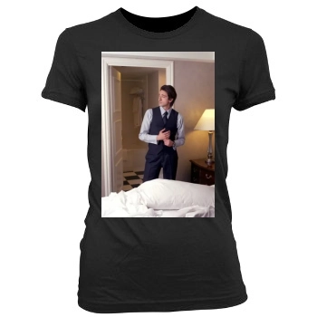 Adrien Brody Women's Junior Cut Crewneck T-Shirt