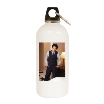 Adrien Brody White Water Bottle With Carabiner